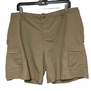 REI Co-op Sahara‎ Cargo Shorts UPF 50+ Hiking Travel Outdoor Khaki Women's 38"